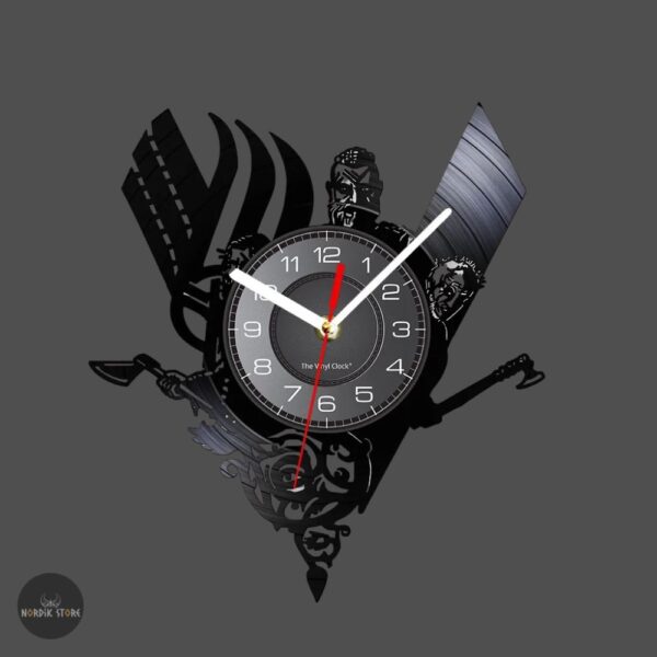 horloge viking à quartz Ragnar Lothbrok, cadeau décoration homme ou femme