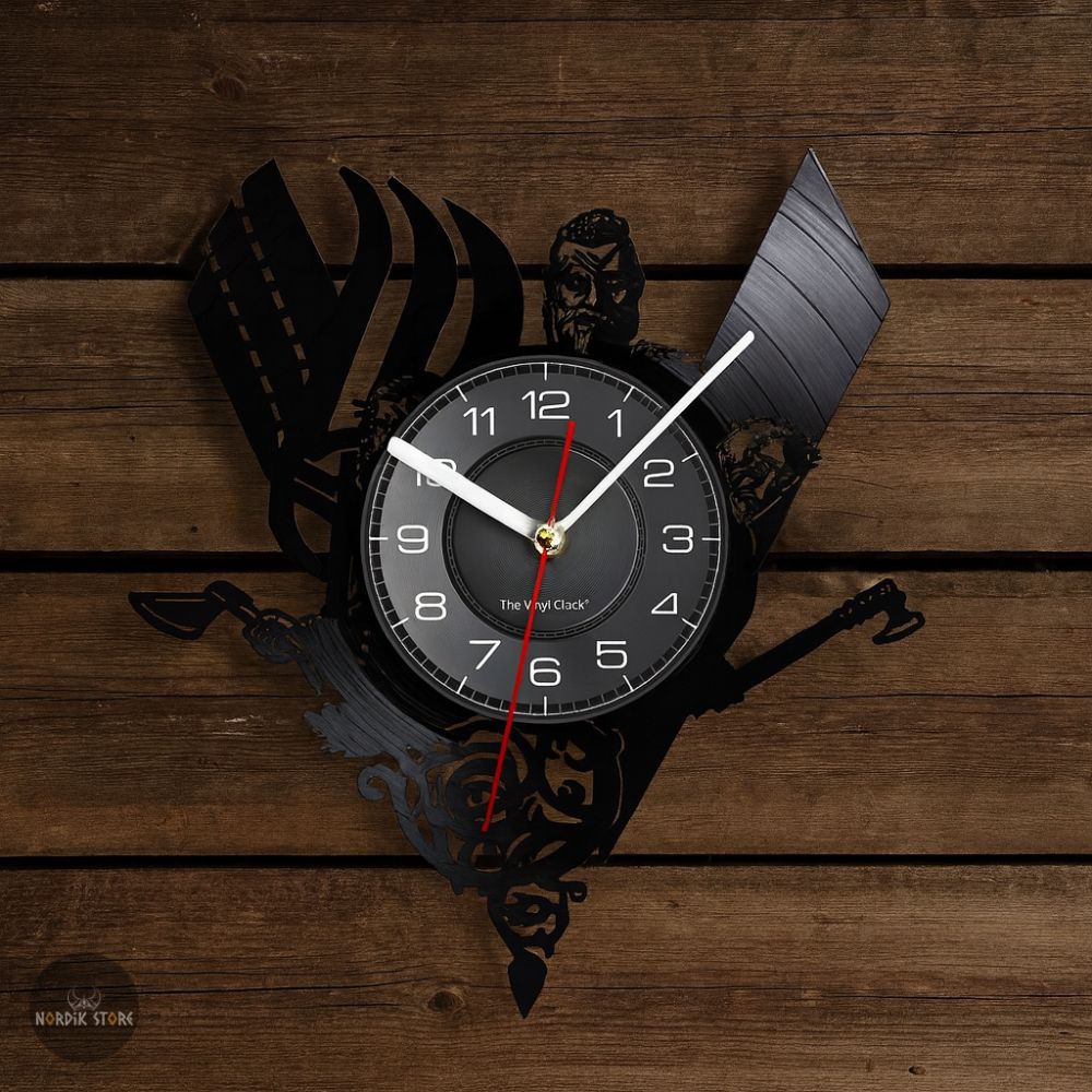 horloge viking à quartz Ragnar Lothbrok, cadeau fêtes de noël