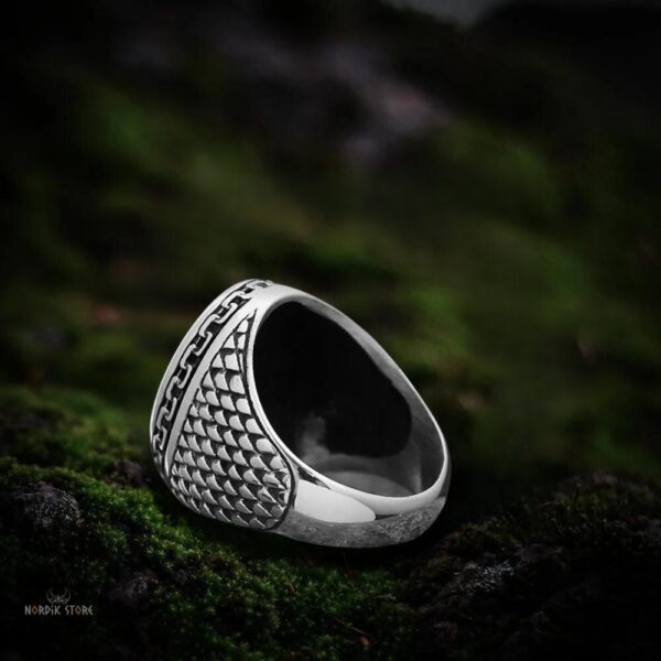 Bague viking du moine Athelstan en acier inoxydable