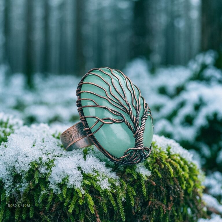 bague viking sagesse d'Yggdrasil arbre de vie, cadeau