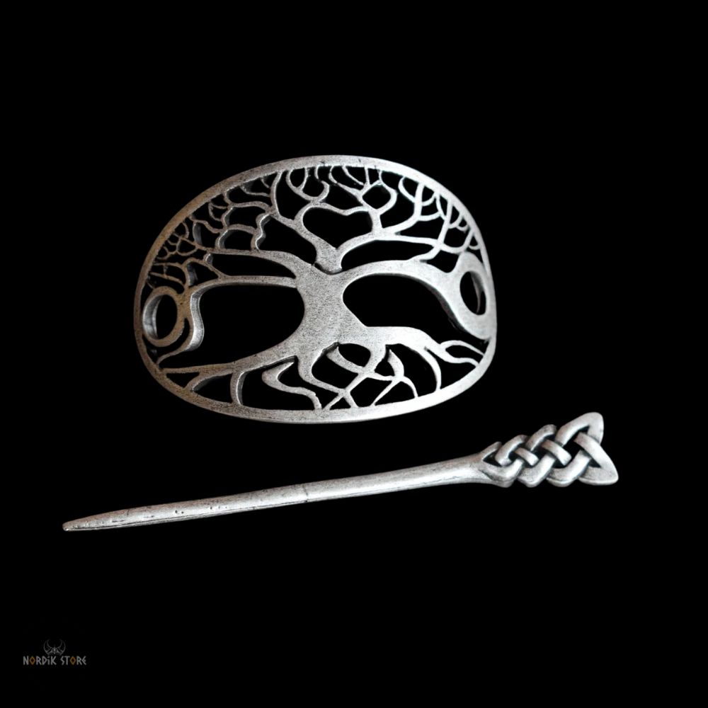 Broche à cheveux et fibule viking L’Arbre de Vie