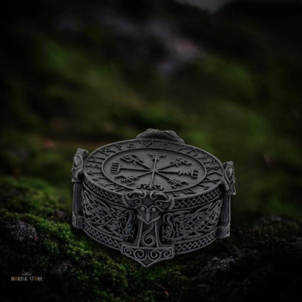 Coffret à bijoux viking Vegvisir, cadeau