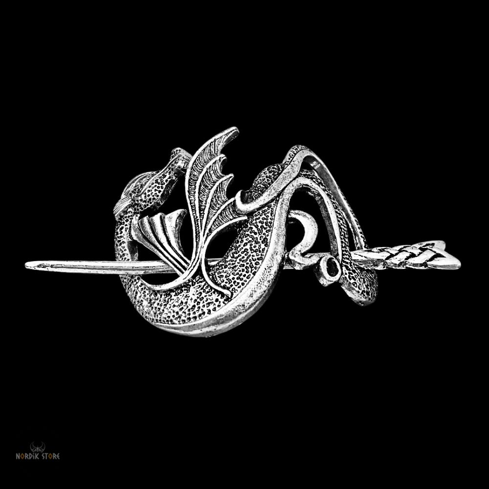 fibule viking dragon valhalla en alliage de zinc, cadeau femme
