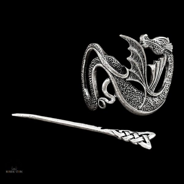 fibule viking dragon valhalla, cadeau femme
