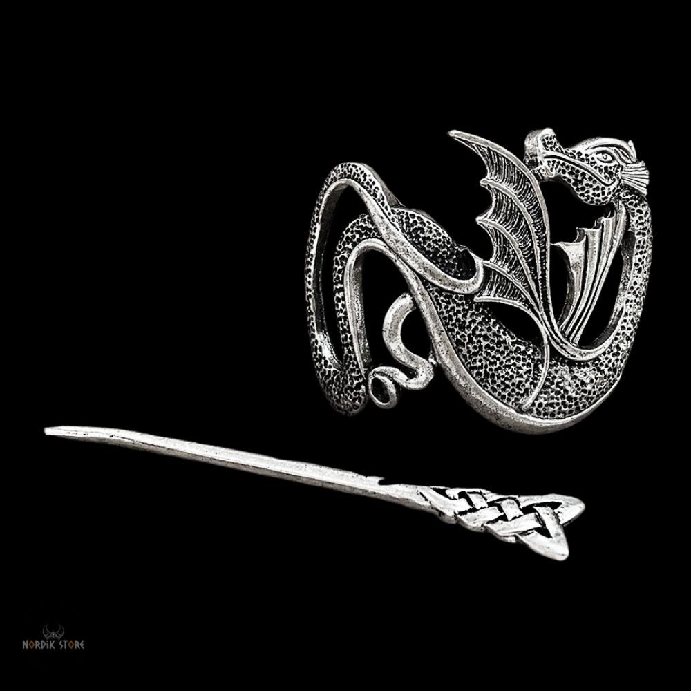 fibule viking dragon valhalla, cadeau femme