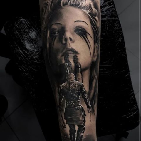 Tatouage viking femme Lagertha