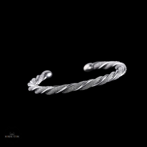 bracelet viking des Lothbrok en argent, cadeau homme, femme