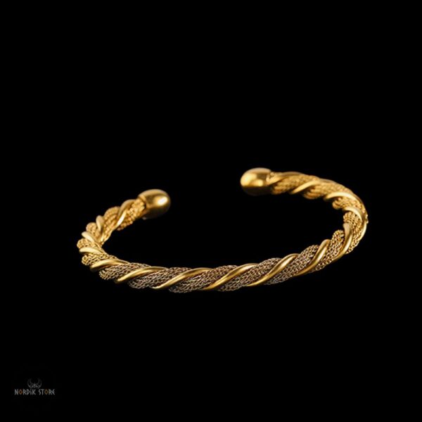 bracelet viking des Lothbrok en or, cadeau homme, femme