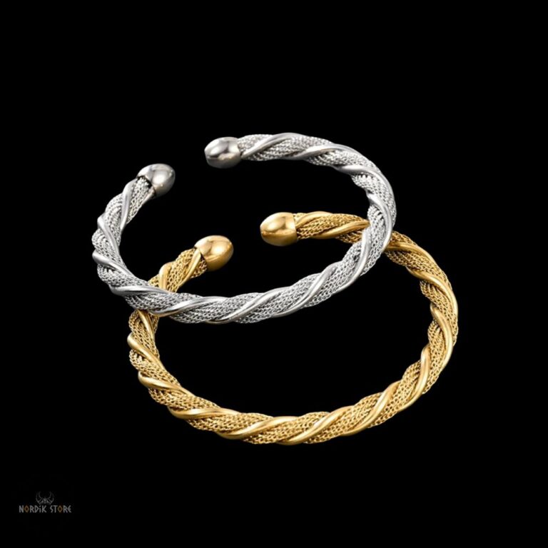 bracelets vikings des Lothbrok en or ou argent, cadeau homme, femme