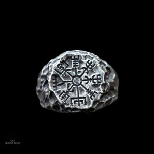 bague viking le chemin du Vegvisir en acier inoxydable, cadeau homme