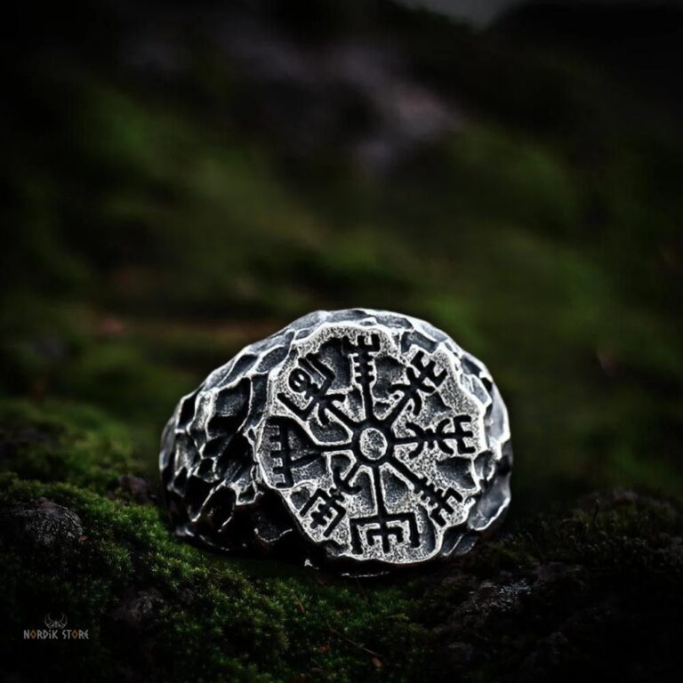 bague viking le chemin du Vegvisir, cadeau homme