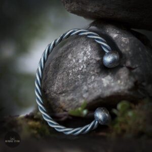 bracelet viking "Brume de Fer"forgé, cadeau homme et ados