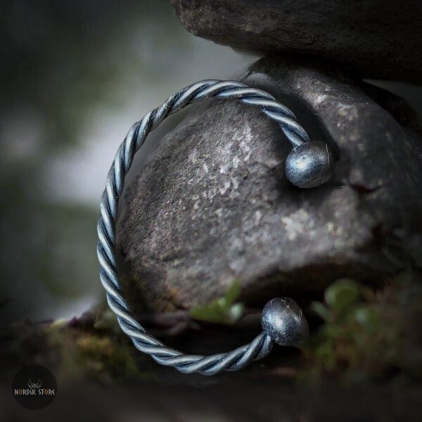 bracelet viking "Brume de Fer"forgé, cadeau homme et ados