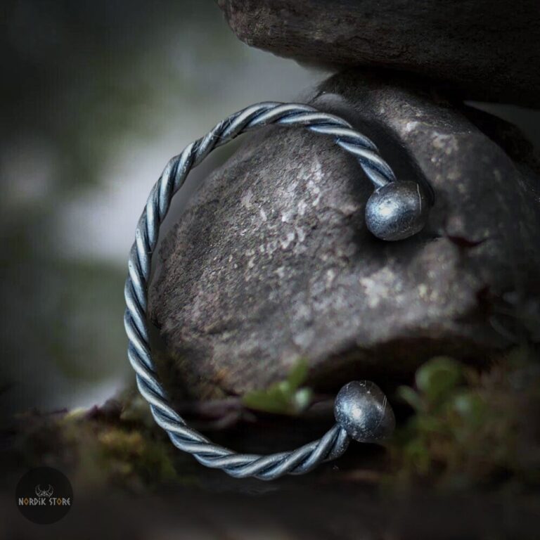 bracelet viking "Brume de Fer"forgé, cadeau homme et ados
