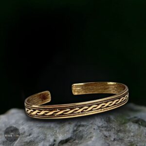 bracelet viking l’Origine en bronze, cadeau homme et femme