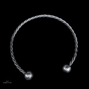 Collier torque viking en acier forgé, cadeau homme