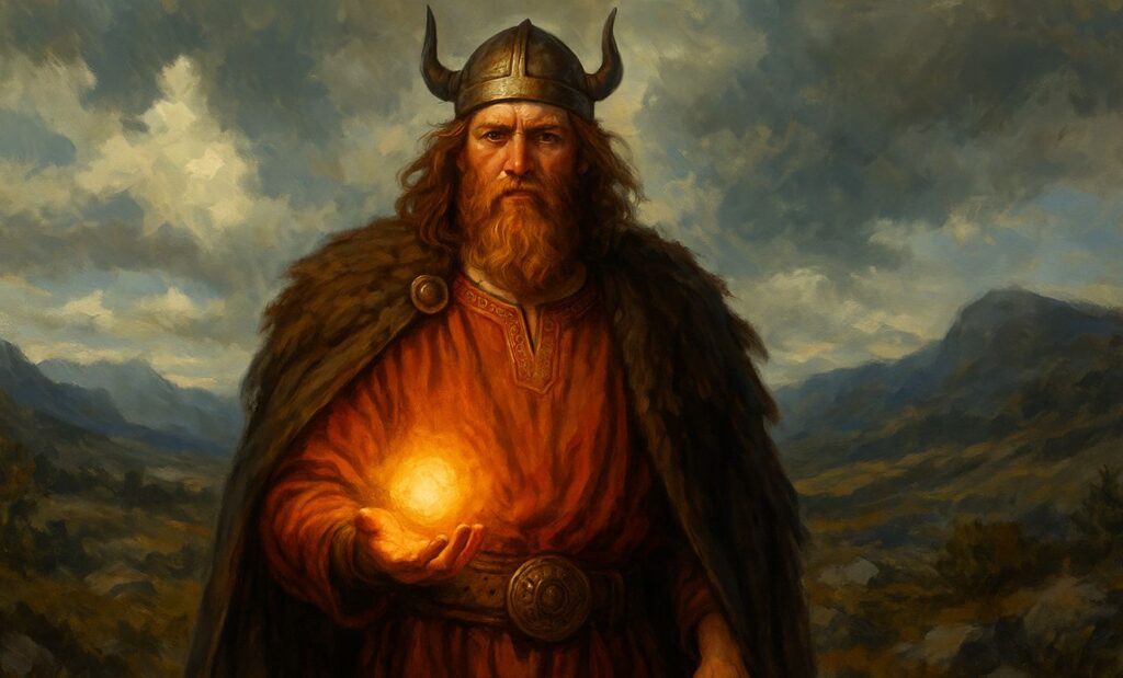 Lodur le dieu viking créateur de la chaleur vitale pour Ask et Embla