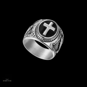 anneau viking Croix de Harald argent, cadeau
