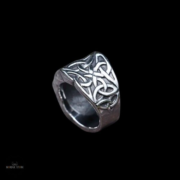bague celtique viking “Nœud des Anciens” en acier