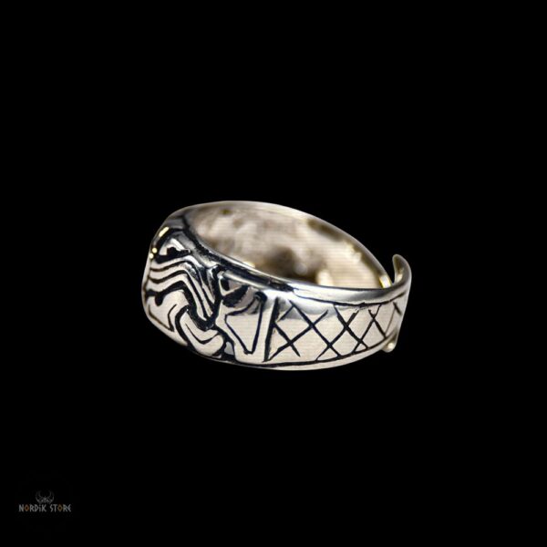 Bague Viking Harald en Argent – Image 3
