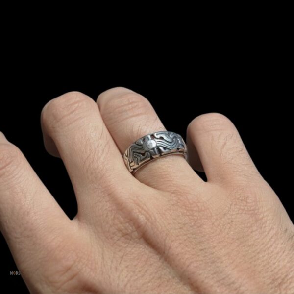 Bague Viking Harald en Argent – Image 6