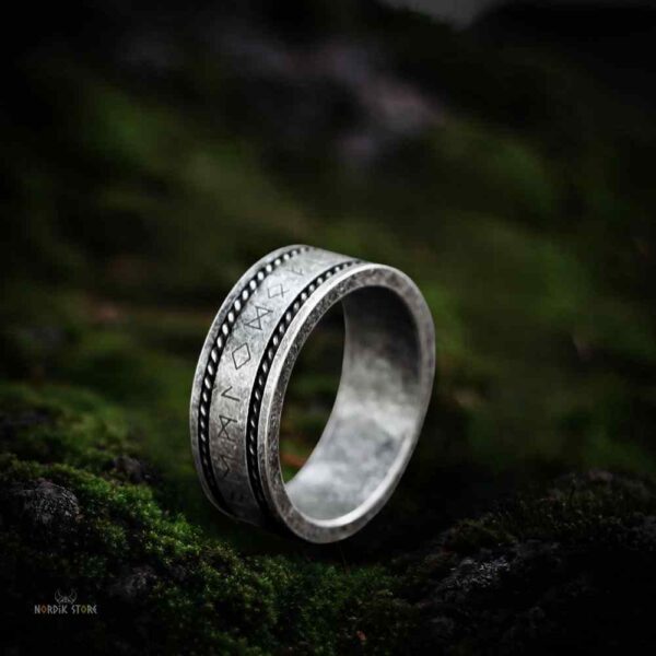 bague Viking Rune éternelle antique, cadeau