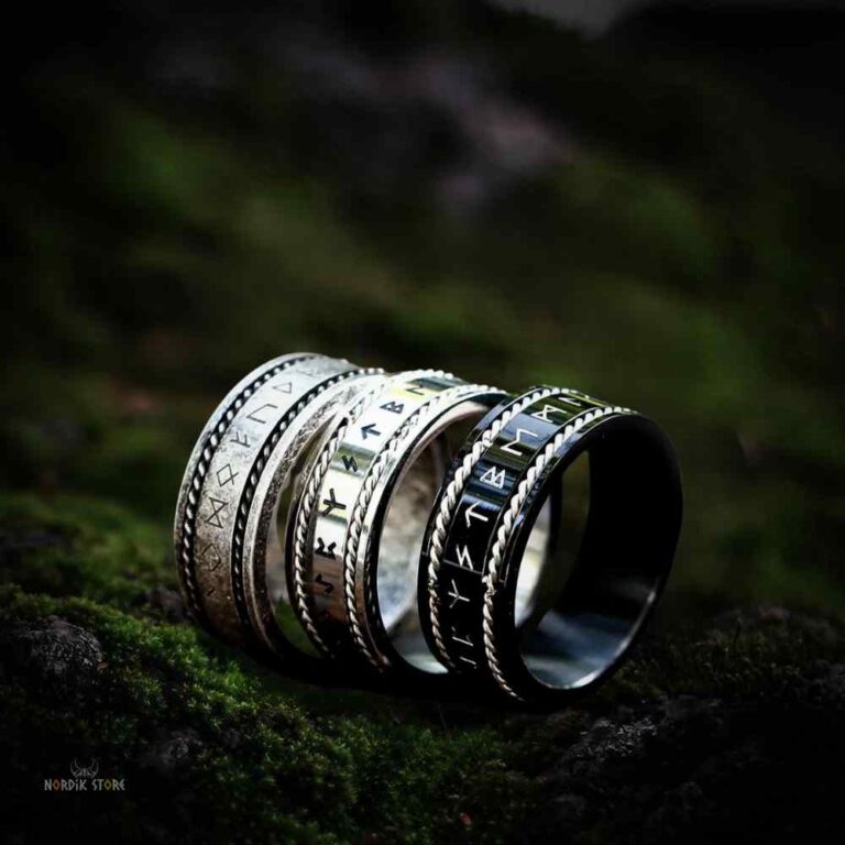 bagues Viking Rune éternelle du Futhark
