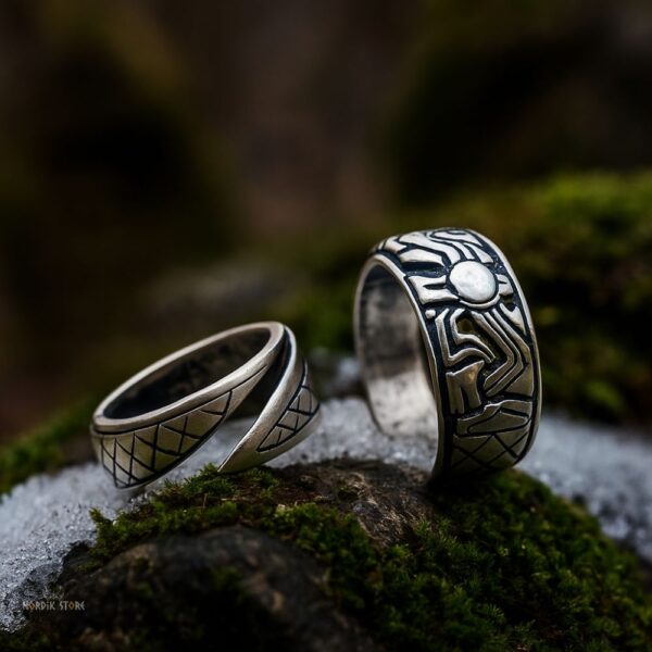 Bague Viking Harald en Argent – Image 2