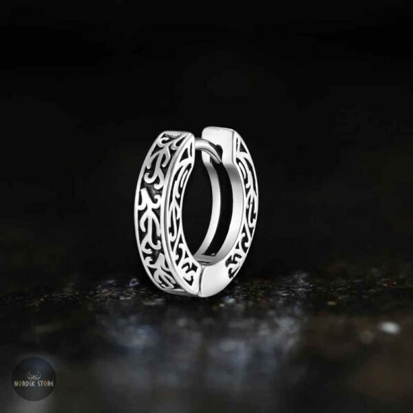 boucle d’oreille viking "Marque du Clan" argent