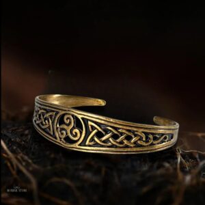 Bracelet viking Souffle du Triskel en bronze