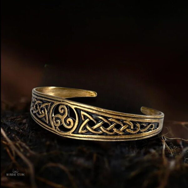 Bracelet viking Souffle du Triskel en bronze