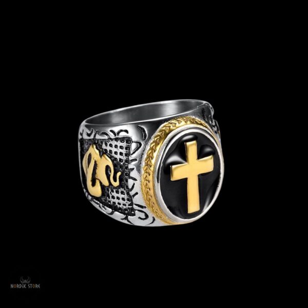 chevalière et anneau viking Croix de Harald