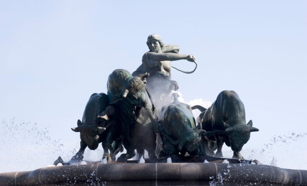 La fontaine dédiée à Gefjon la déesse agricole à Copenhague