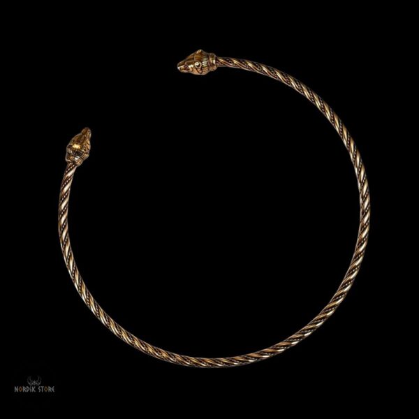 torque viking Âme de Berserker en bronze, cadeau homme