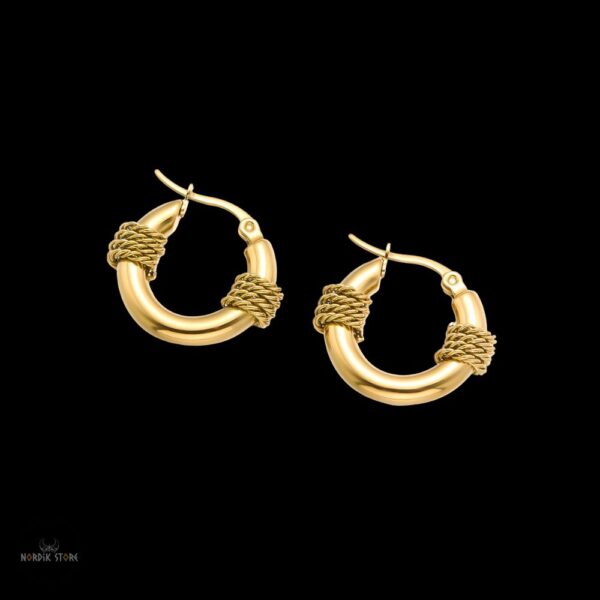 boucles d’oreilles viking de Ragnar or , cadeau homme et ados