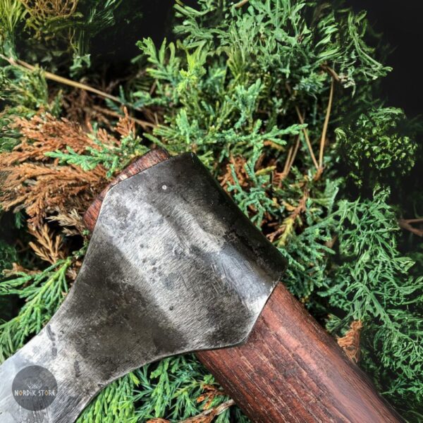 Hache Viking forgée à la main Chant du Valhalla, cadeau