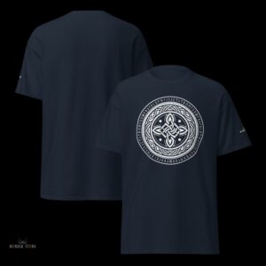 T-shirt viking le Cercle d’Éternité bleu marine cadeaux homme et femme