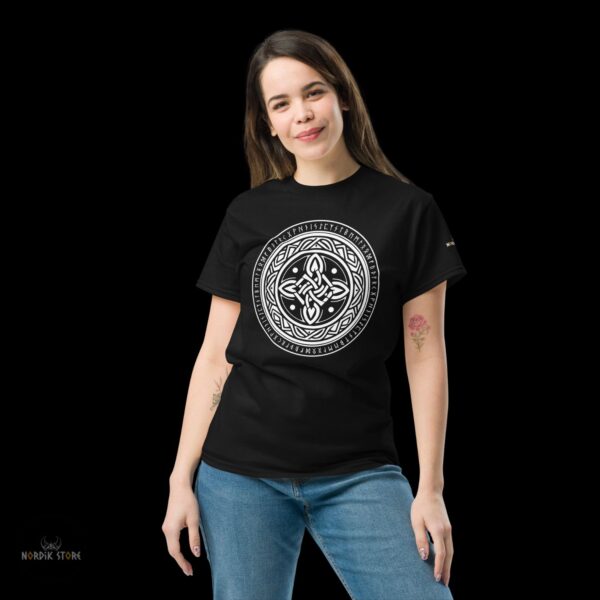 T-shirt viking le Cercle d’Éternité noir cadeau femme et ados