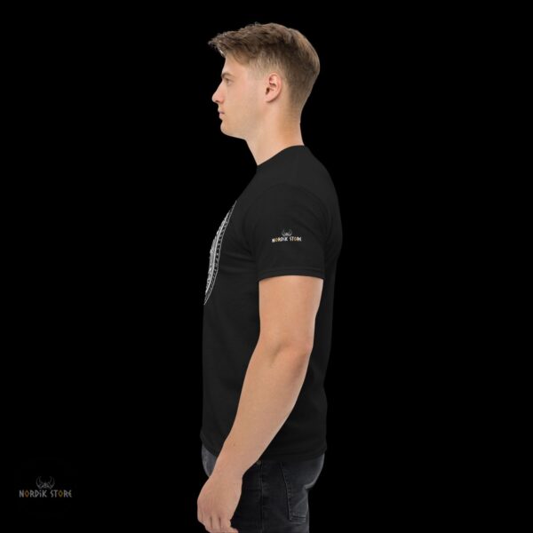 T-shirt viking le Cercle d’Éternité noir, logo nordik store homme