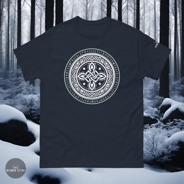 T-shirt viking le Cercle d’Éternité bleu marine