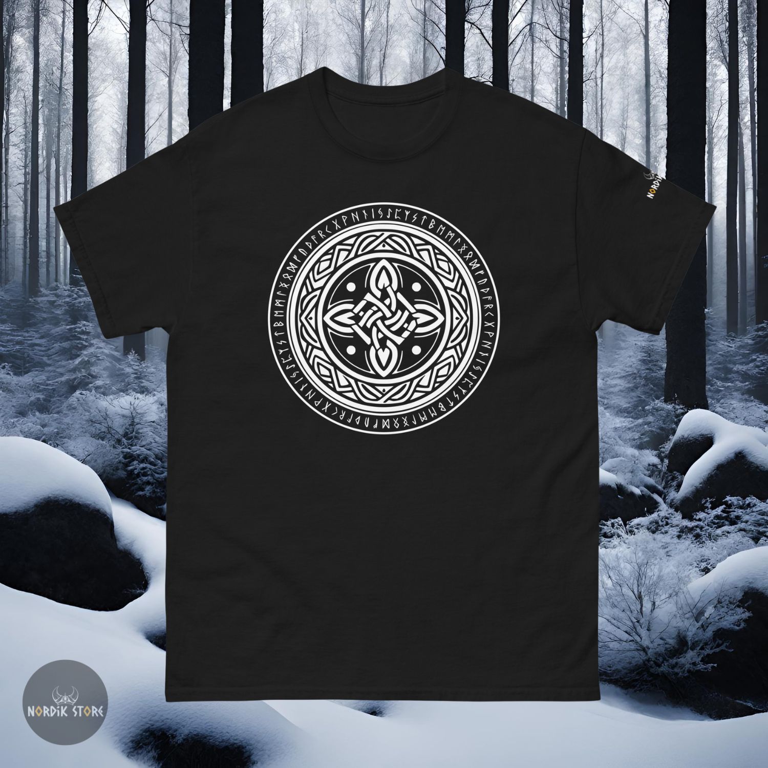 T-shirt viking le Cercle d’Éternité noir