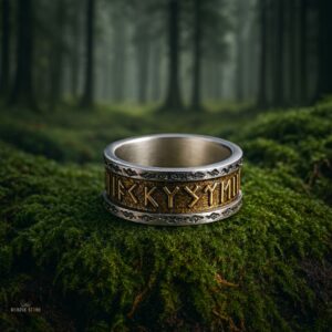 Anneau viking la forge d'Asgard en argent
