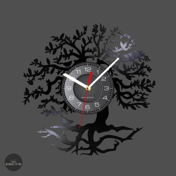horloge Arbre de Vie Sacré Yggdrasil, cadeau décoration maison homme et femme