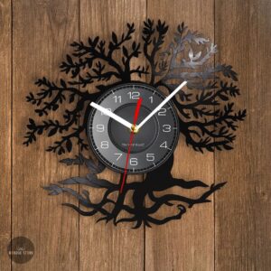 horloge Arbre de Vie Sacré Yggdrasil, cadeau décoration maison