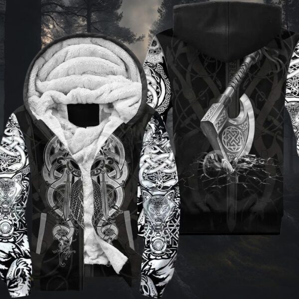 Veste viking la hache du destin, cadeau homme