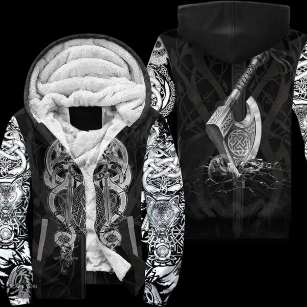 Veste viking la hache du destin, cadeau homme et ados