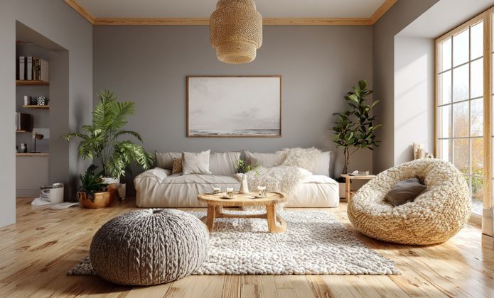 Décoration tissu scandinave