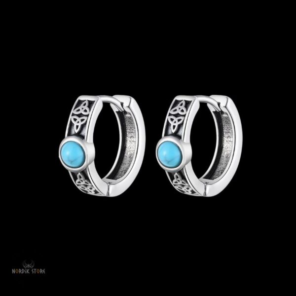 boucles d’oreilles viking larmes d’Idunn en acier, cadeau homme et ados