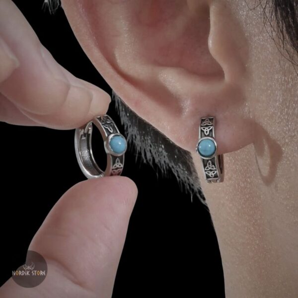 boucles d’oreilles viking larmes d’Idunn, cadeau homme