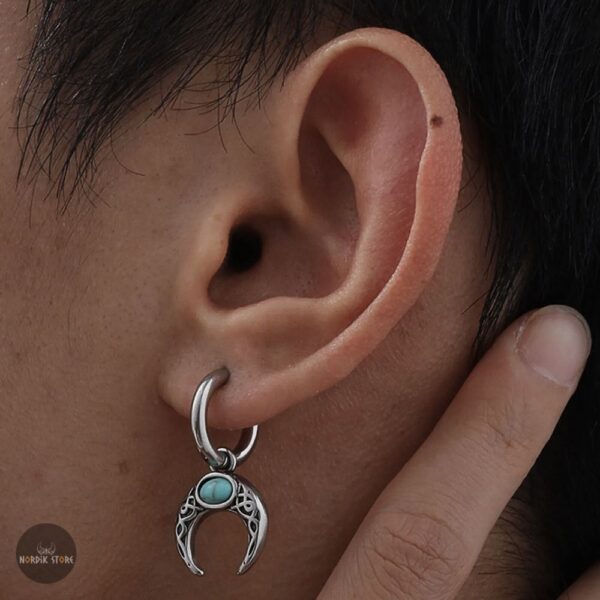 boucles d’oreilles viking Lune de Freyja, cadeau femme
